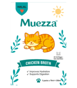 Muezza Chicken Broth | Halal Certified | High Hydration Formula | Supports Digestion | For Cats & Kittens | 5 x 70ml (350ml Pack)